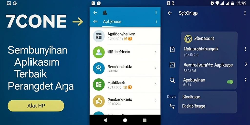 Antarmuka aplikasi 7CONE yang sederhana dan mudah digunakan.