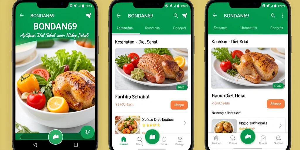 Antarmuka BONDAN69 yang menarik dan fungsional untuk diet sehat.
