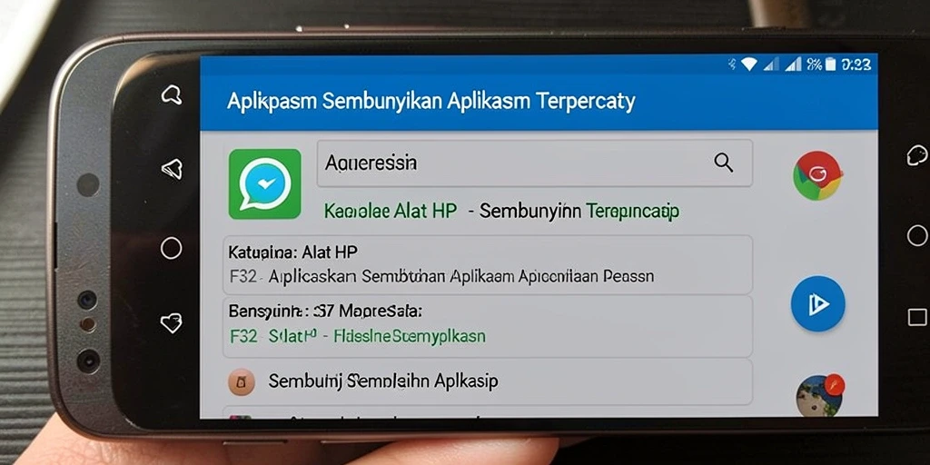 Antarmuka F32 yang menawan untuk menyembunyikan aplikasi.