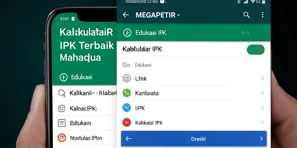 Antarmuka MEGAPETIR yang sederhana dan efisien untuk kalkulasi IPK.