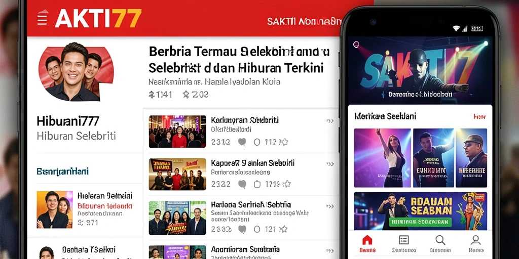 Tampilan antarmuka SAKTI77 yang menarik dan informatif