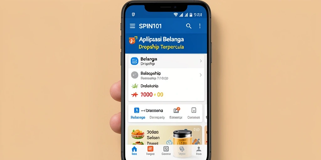 Antarmuka SPIN101 yang menarik dan fungsional untuk dropship.