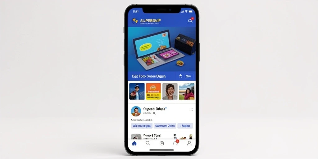 Antarmuka SUPERSVIP yang modern untuk pengeditan gambar digital.