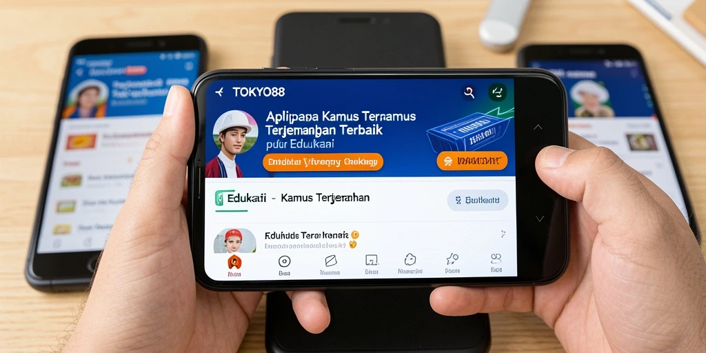 Tampilan antarmuka aplikasi TOKYO88 yang sederhana dan mudah digunakan.